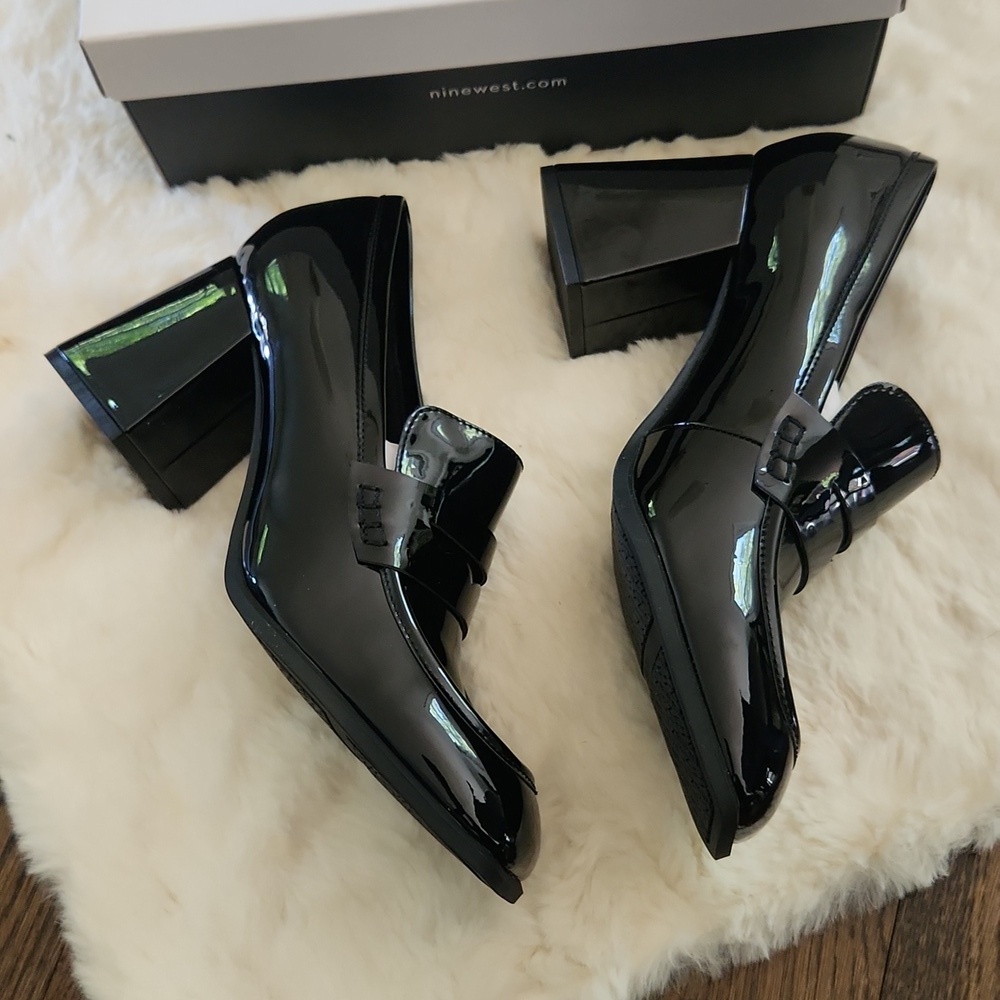 NWT Nine West "Zest" Heeled Loafers - Picture 4 of 6